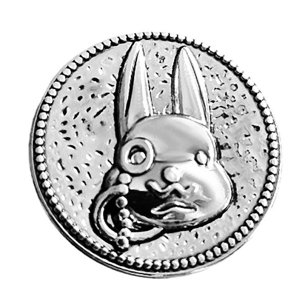 23MM Metal Vintage Rabbit Round snap button charms