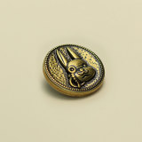 23MM Metal Vintage Rabbit Round snap button charms