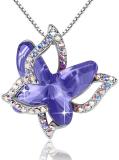 Crystal butterfly necklace
