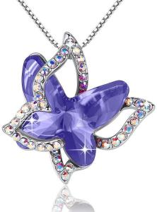Crystal butterfly necklace