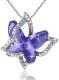 Crystal butterfly necklace
