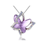 Crystal butterfly necklace
