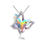 Crystal butterfly necklace