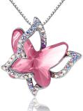 Crystal butterfly necklace