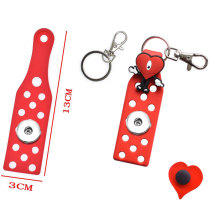 20MM Snaps button jewelry wholesale PVC soft plastic DIY cartoon bow detachable key chain