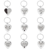 Stainless steel key chain pendant love pendant