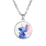 Glass single-sided Stitch necklace