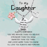 Stainless steel stick necklace love tag necklace my sunshine necklace