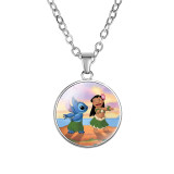 Glass single-sided Stitch necklace