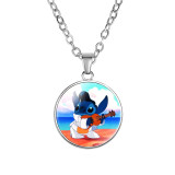 Glass single-sided Stitch necklace