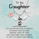 Stainless steel stick necklace love tag necklace my sunshine necklace