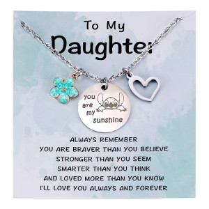 Stainless steel stick necklace  tag necklace my sunshine necklace