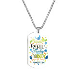 Stainless steel Star Baby Stitch color printing necklace