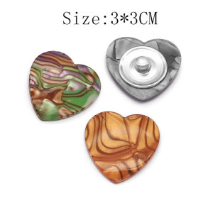 20MM Love Resin Cabochon snap button charms  Tiger stripe  Leopard print