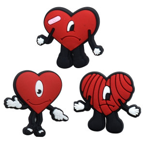 30MM Diy Silicone love  snap button charms