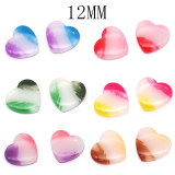 Love color Resin DIY fit 12mm snap button charms