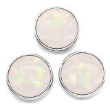 20MM  Colorful shell  Dazzle Resin Cabochon snap button charms