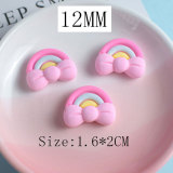 12MM Cartoon resin rabbit bear cloud diy snap button charms