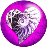 20MM love Print glass snaps buttons  DIY jewelry