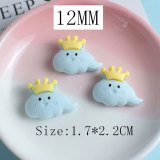 12MM Cartoon resin rabbit bear cloud diy snap button charms