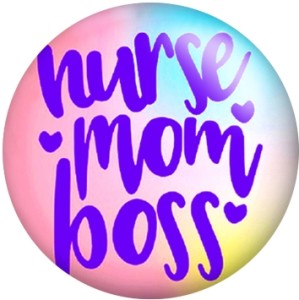 20MM Nurse Print glass snaps buttons  DIY jewelry