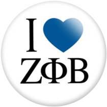 20MM zeta phi beta Print glass snaps buttons DIY jewelry