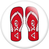 20MM DELTA SIGMA THETA  Print glass snaps buttons DIY jewelry