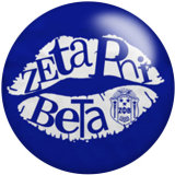 20MM zeta phi beta Print glass snaps buttons DIY jewelry