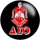 20MM DELTA SIGMA THETA  Print glass snaps buttons DIY jewelry