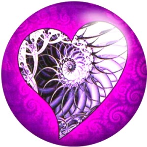 20MM love Print glass snaps buttons  DIY jewelry