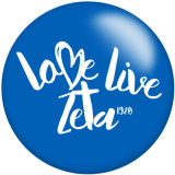 20MM zeta phi beta Print glass snaps buttons DIY jewelry