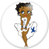 20MM zeta phi beta Print glass snaps buttons DIY jewelry