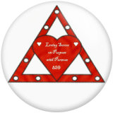 20MM DELTA SIGMA THETA  Print glass snaps buttons DIY jewelry