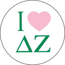20MM love AKA zeta phi beta Print glass snaps buttons DIY jewelry