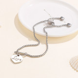 Stainless steel love Valentine's Day gift drawable bracelet