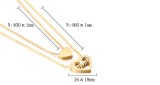 Stainless Steel Love Mother's Day Gift Double Necklace