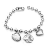 Stainless steel Starfish shell love fish bracelet