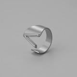 26 letters Stainless steel adjustable  ring