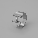 26 letters Stainless steel adjustable  ring