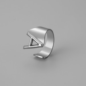 26 letters Stainless steel adjustable  ring