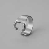 26 letters Stainless steel adjustable  ring