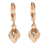Star Moon Love Zircon Copper Earrings