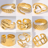 33 stainless steel open adjustable rings