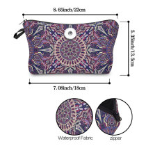 African totem Makeup Bag Multi-functional Dumpling Storage Wash Bag fit 20mm snaps chunks Snaps button jewelry wholesale