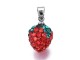 Strawberry Rhinestone Pendant