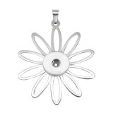 Stainless steel love Pineapple flower Pendant 20MM Snaps button jewelry wholesale