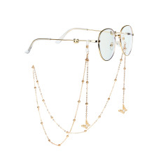 70CM Glasses Chain Butterfly Shell Glasses Chain Star Butterfly Sunglasses Chain