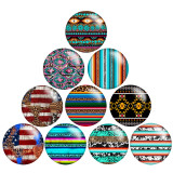 20MM Leopard print pattern Print  glass snaps buttons