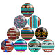 20MM Leopard print pattern Print  glass snaps buttons