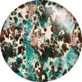 20MM Leopard print pattern Print  glass snaps buttons